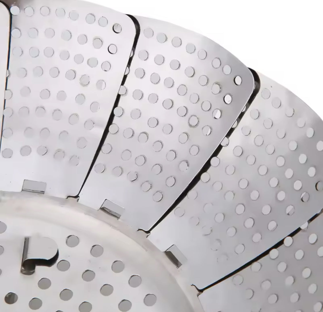 Multifunctional Stainless Cooking Steamer, Foldable Kitchen Steamer Plate, Anti-Scald Steamer Basket, Deep Fryer Pot Strainer Multifunctional Stainless Cooking Steamer, Foldable Kitchen Steamer Plate, Anti-Scald Steamer Basket, Deep Fryer Pot Strainer